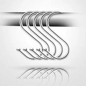 

Bathroom 60pcs / set metal S type kitchen bedroom hook up 304 stainless steel load-bearing
