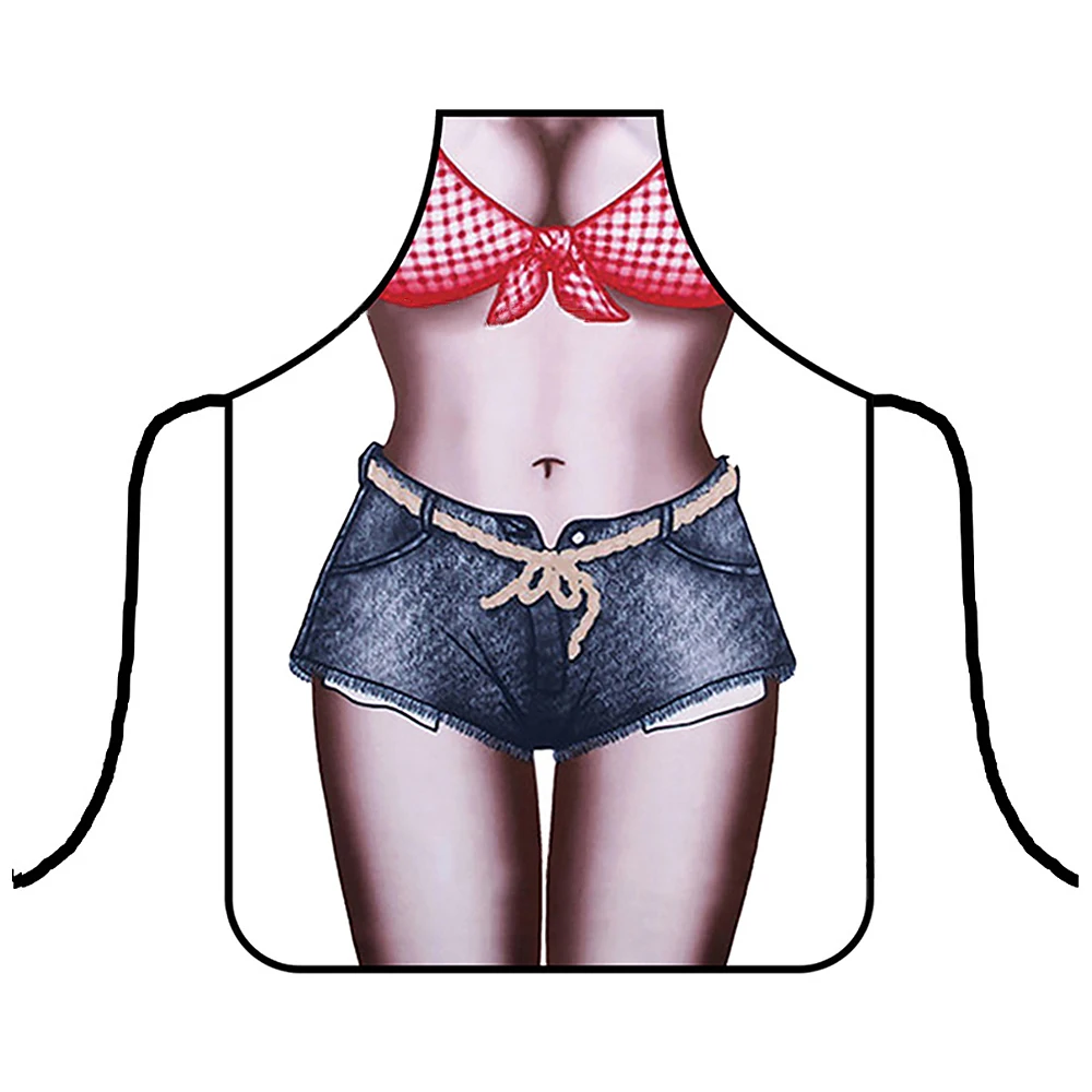 1Pc Adjustable Funny Pattern Chef Aprons Waiter Kitchen Cook Apron Dress For Restaurant Cooking Baking Women And Men For Kitchen