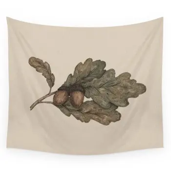 

Acorns Printed Tapestry Wall Hanging Coverlet Bedding Sheet Throw Bedspread Living Room Tapestries Dorm Decor