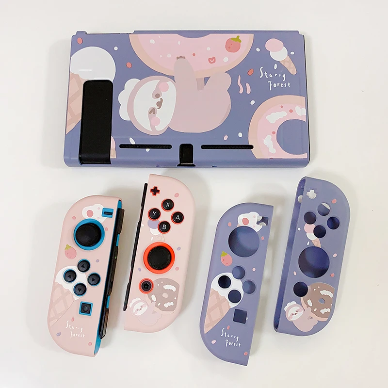 Starry Forest Doughnut Sloth Kawaii Soft Switch / Switch Lite Case - 19 - Kawaii Mix