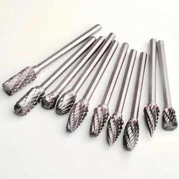 

Rotary Grinder Burr Bits Tungsten Carbide Burr Radius End Single/Double Cut Rotary Burr File Grinder Burr Bits-30