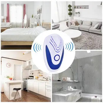 

Mouse Expeller Oval Ultrasonic Mosquito Dispeller Electronic Pests Insect Anti-Mosquito Device