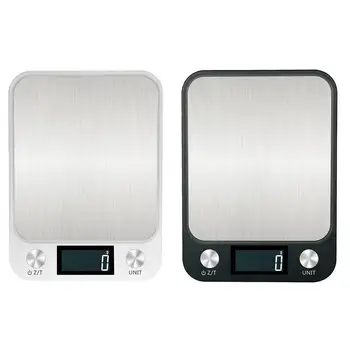 

Multi-function Lcd Digital Food Scale Household Kitchen Stainless Steel Platform Baking Range 5/10kg/1g Waterproof Mini Sca