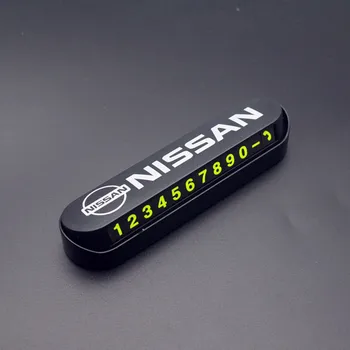 

Car Styling Temporary Parking Card Phone Number Card Plate Park Stop For Nissan Nismo X-trail Almera Qashqai Tiida Teana