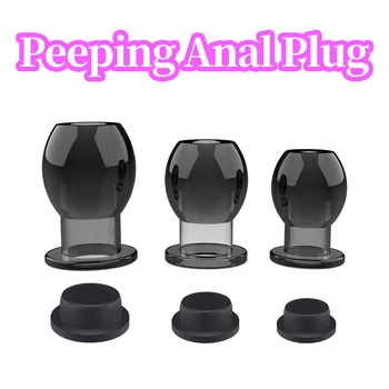 3 Sizes Hollow Anal Plug with Insert Anal Speculum Anus Dilator Prostate Massager Butt Plug Sex Toys for Woman Men Anal Dilator 2