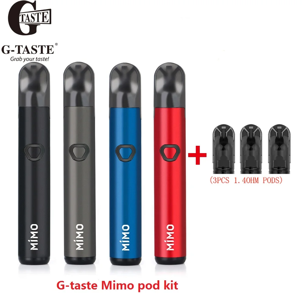 Vape Pod Kit G taste Mimo pod kit 450 мАч встроенный аккумулятор 1 3 мл емкость электронная