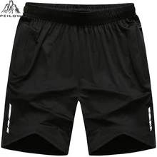 Летние мужские быстросохнущие шорты размера плюс L-8XL, новые повседневные мужские пляжные шорты, дышащие Светоотражающие брюки, мужские шорты для бега