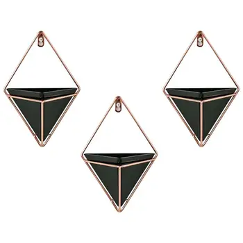 

3pcs Wall Hanging Flowers Basket Acrylic Flower Pot Plant Hanger Basket Delicate Home Decor Hanging Basket Succulent Flowerpot