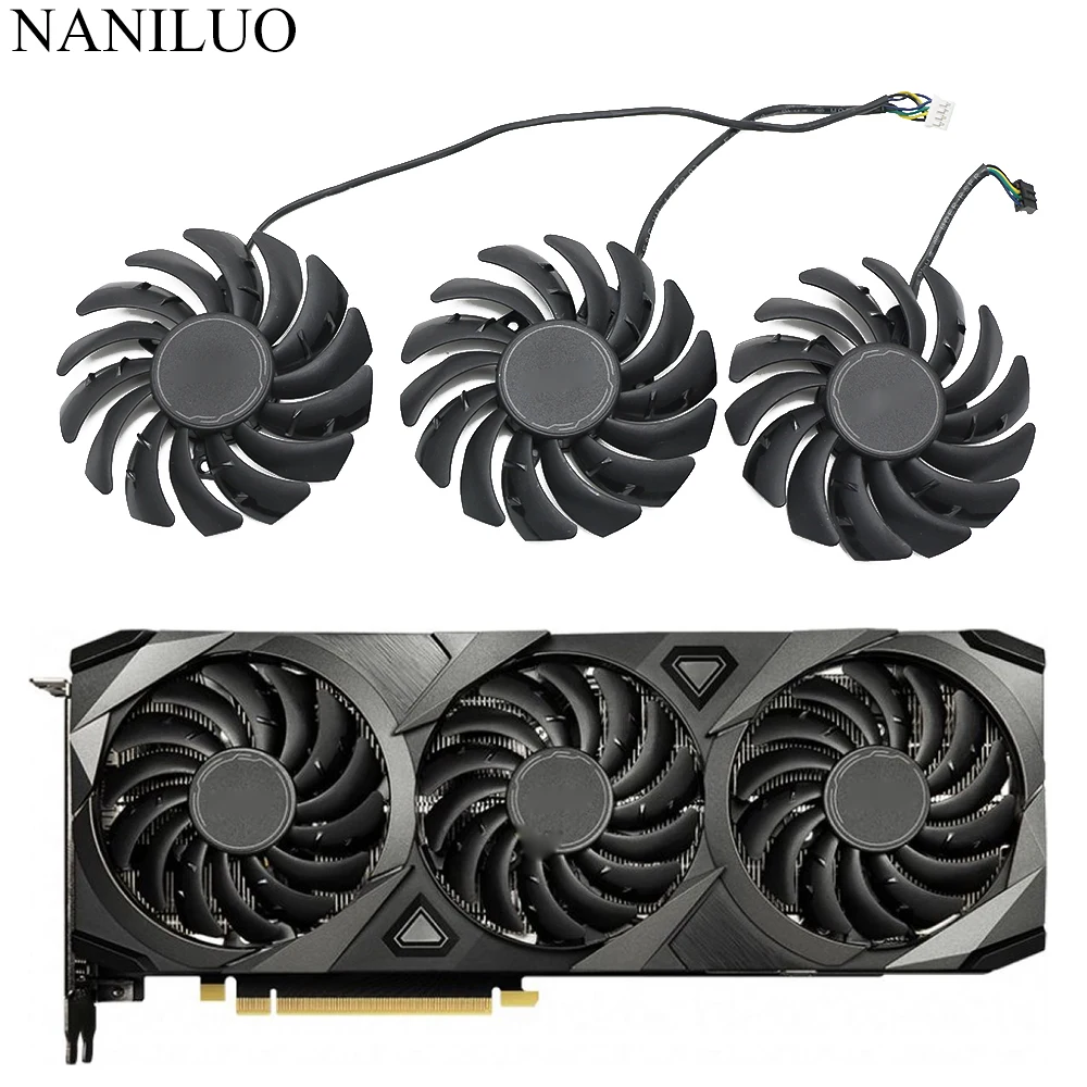 Вентилятор PLD09210S12HH 12 В 0 40 а 85 мм RTX3080 для MSI GeForce RTX 3070 3080 3090 VENTUS 3X игровой охлаждения