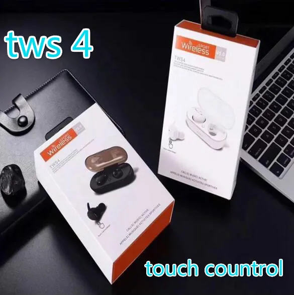 TWS-4 TWS Беспроводная гарнитура Bluetooth 5,0 спортивные наушники с сенсорным управлением наушники vs i12 9s i60 i80 для iphone huawei xiaomi