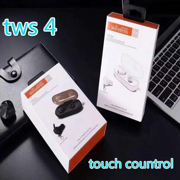 

TWS-4 TWS Wireless Headset Bluetooth 5.0 Sports Earphonees Touch Control Earbuds vs i12 9s i60 i80 for iphone huawei xiaomi