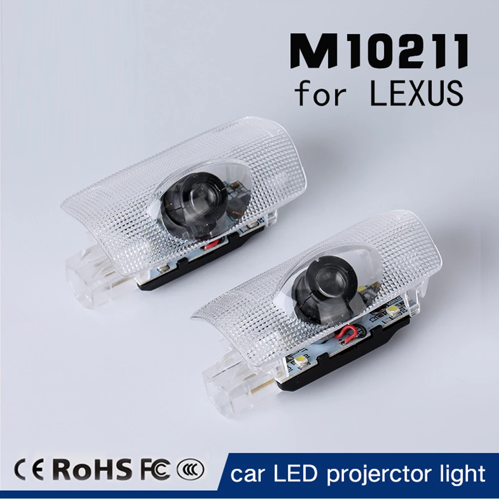 2Pcs LED Car Door Logo Light Doors Laser Welcome atmosphere lamp Projector Lamp For Lexus RX GS 300 350 450 HS IS LS LX 570 ES | Автомобили