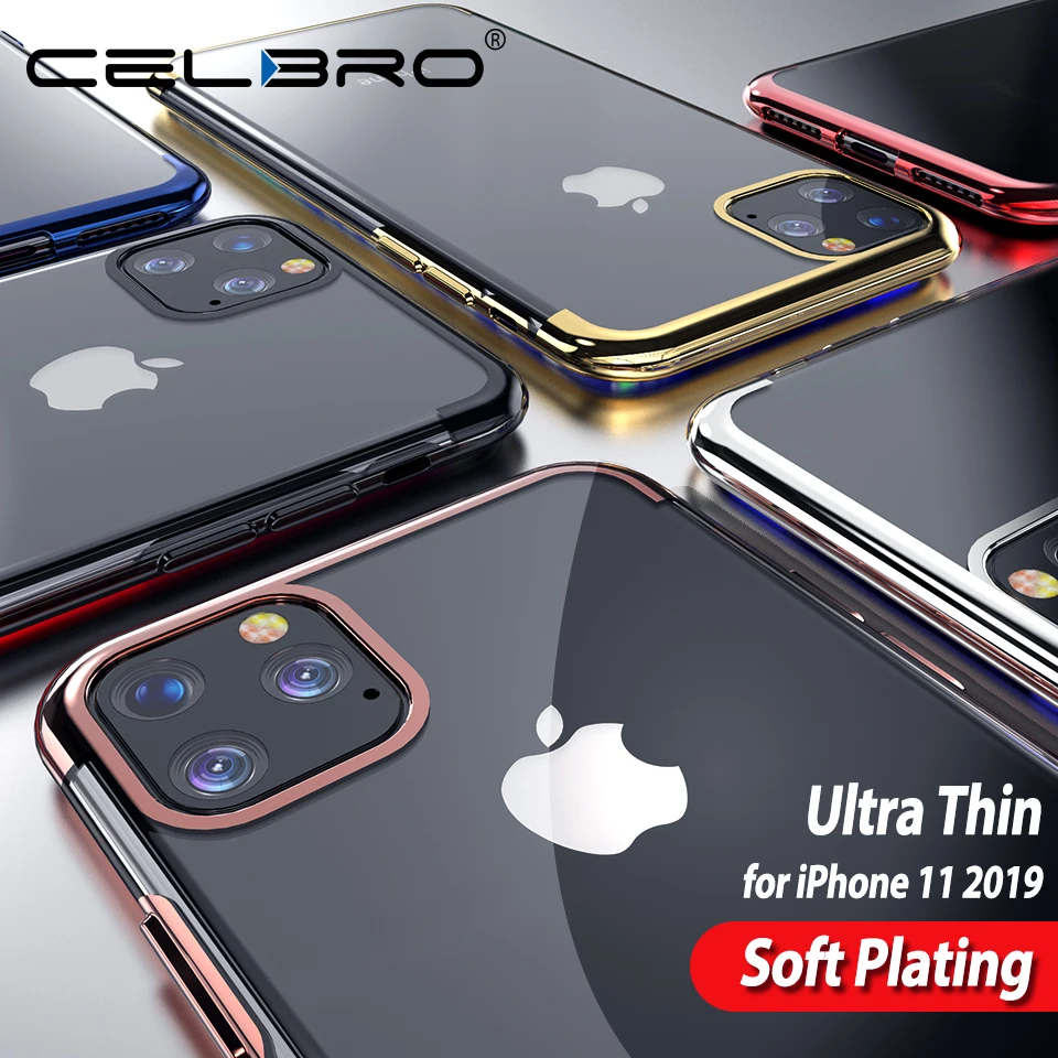 

Soft Silicone Plating Phone Case Cover for Apple iPhone 11 Pro Max Cover Full Coverage Silicon Protective Shells for iPhone 11