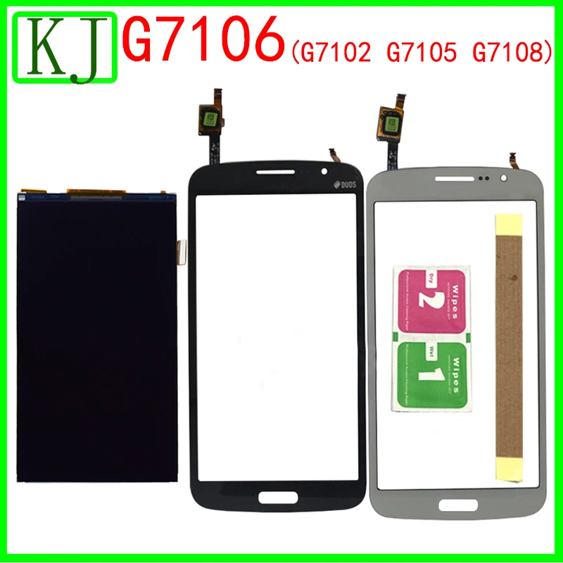 

Rear G7106 LCD Touch Panel For Samsung Galaxy Grand 2 Duos G7102 G7108 G7105 Display Digitizer Touch Screen Front Glass Sensor