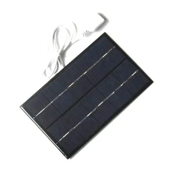 

2W 5V Solar Panel Fan USB Portable Outdoor Solar Charger Polysilicon Generator Travel Quick Charge High Efficiency