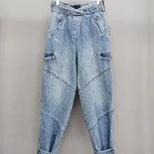 Женские модные свободные хлопковые джинсы 1130