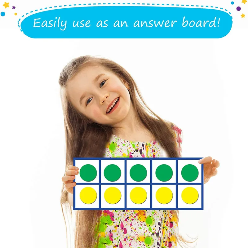 Educational toys math toys magnetic toys Magnetic Ten Frames Set Math Manipulative for Elementary Classroom & Kindergarten Magnetic Math Counters for Kids Games
