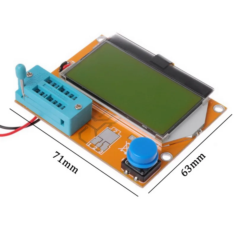 Цифровой V2.68 ESR T4 диодный Триод Емкость MOS/PNP/NPN LCR 12864 ЖК экран тестер ESR метр Мега 328 транзисторный тестер|Мультиметры| | АлиЭкспресс
