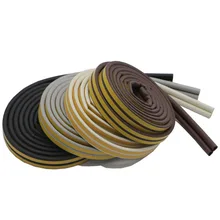 D Тип двери и окна домохозяйства уплотнительная полоса антиколлизия амортизация пенная полоса двери деревянные двери звукоизоляция Win