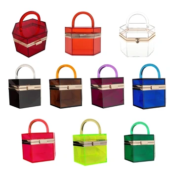 

Clear Acrylic Women's Handbag Transparent Clutch Evening Party Bags for Women