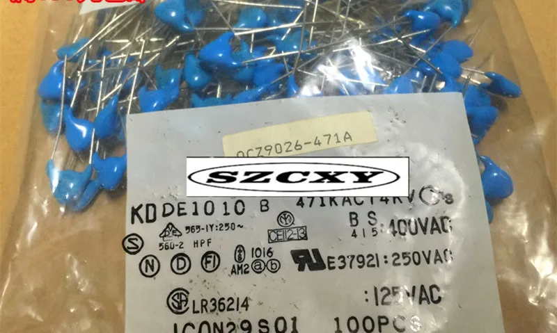 И 100 шт. KDDE1010B471KACT4KV 471 470PF 470PF T4KV высоковольтный керамический конденсатор