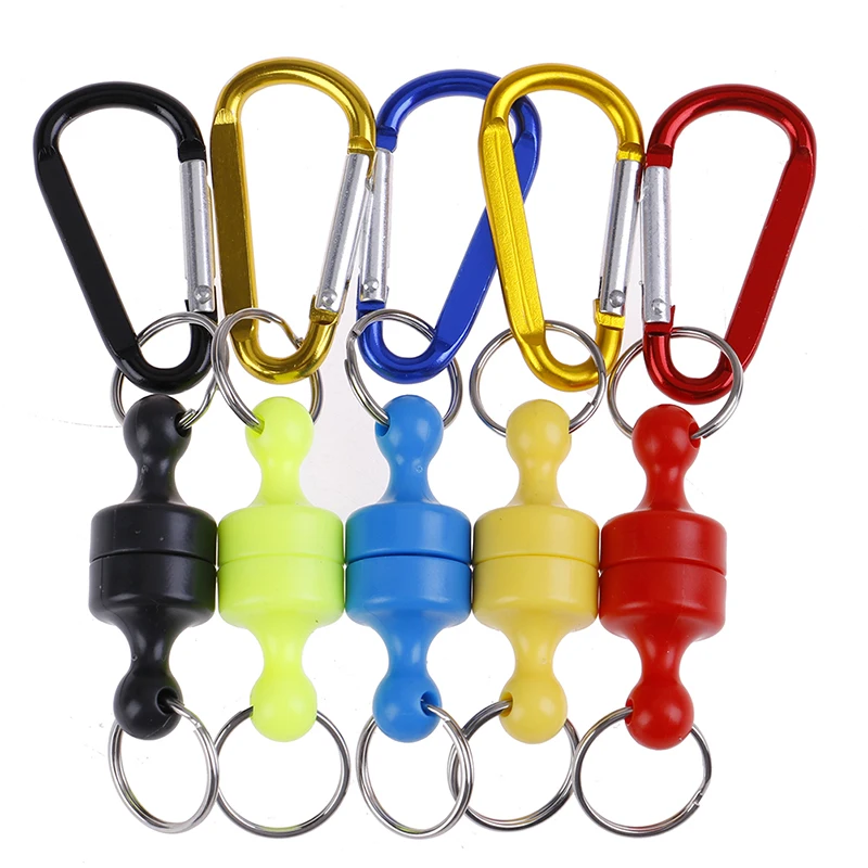 

Camping Survival Equipment Edc Flying Fish Solid Magnetic Buckle Landing Net Release Holder Carabiner Tackle
