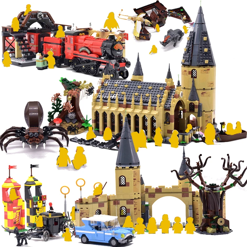 

New Harried Movie Castle Hall Potters Compatible Legoed 75951 75953 75954 75955 75956 Model Building Blocks Bricks Toys Gifts