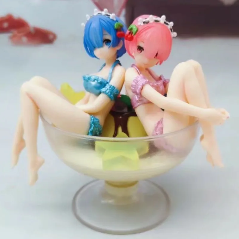 Anime Life In A Different World Action Figure Cartoon PVC Acton Rem &amp Ram Model Toys Collectible Kids Gifts | Игрушки и хобби