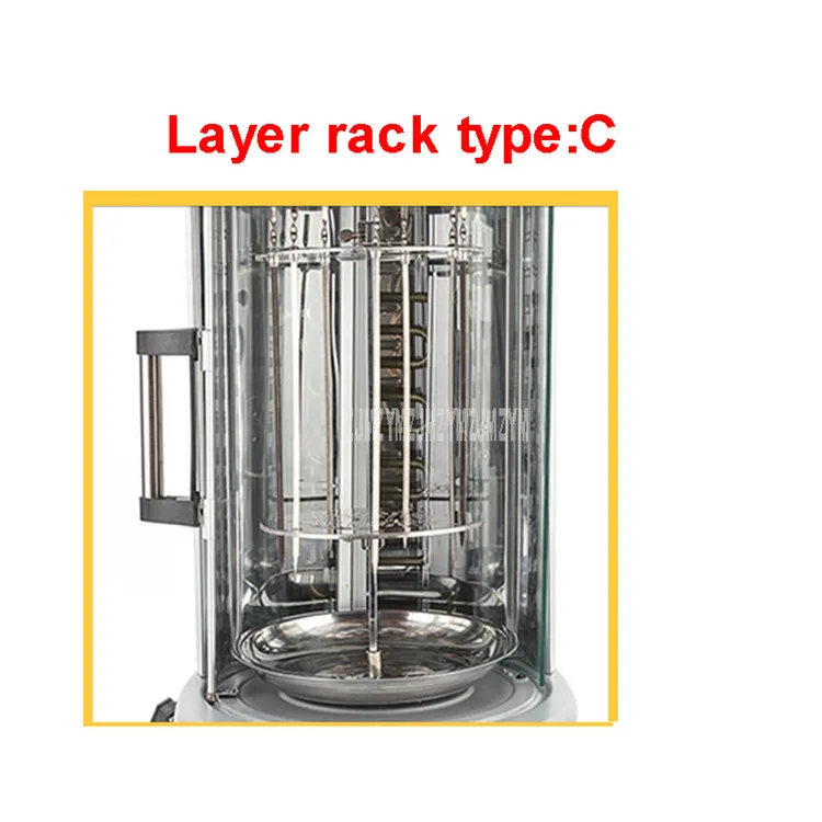 D Type Layer Rack 31L Автоматическая самовращающаяся печь для приготовления дома, без дыма из нержавеющей стали, куриное мясо утки, электрическая роторная печь для барбекю - Цвет: D Type Layer Rack