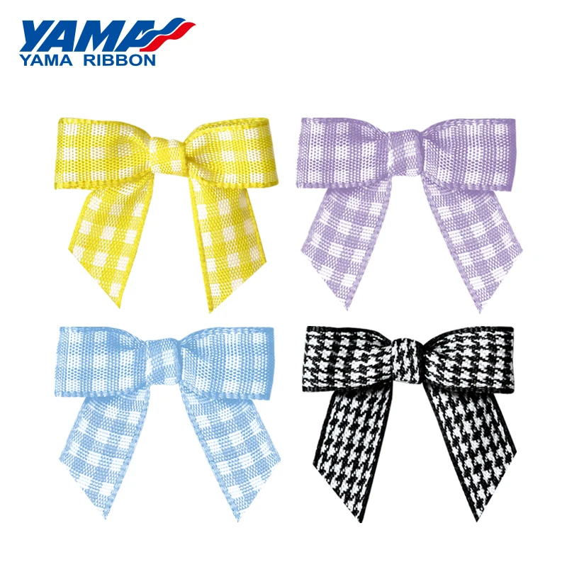 YAMA широкий 34mm±3mm высокое 29mm±3mm Форма ручной лук 200 шт./пакет Satin Plain тафтяной ленты цветочным принтом в стиле «сделай сам вечерние банты волосов игрушка Свадебная вечеринка