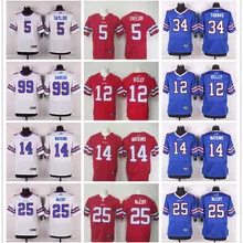 Сшитый, буйвол наивысшего качества для мужчин, Tyrod Taylor Jim Kelly Sammy Watkins LeSean McCoy Elite Jersey