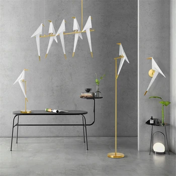 

Modern Nordic Bird LED Pendant Light Lighting LOFT Bar Cafe Personality Decor Modern Pendant Lamps Hanging Lamp Kitchen Fixtures