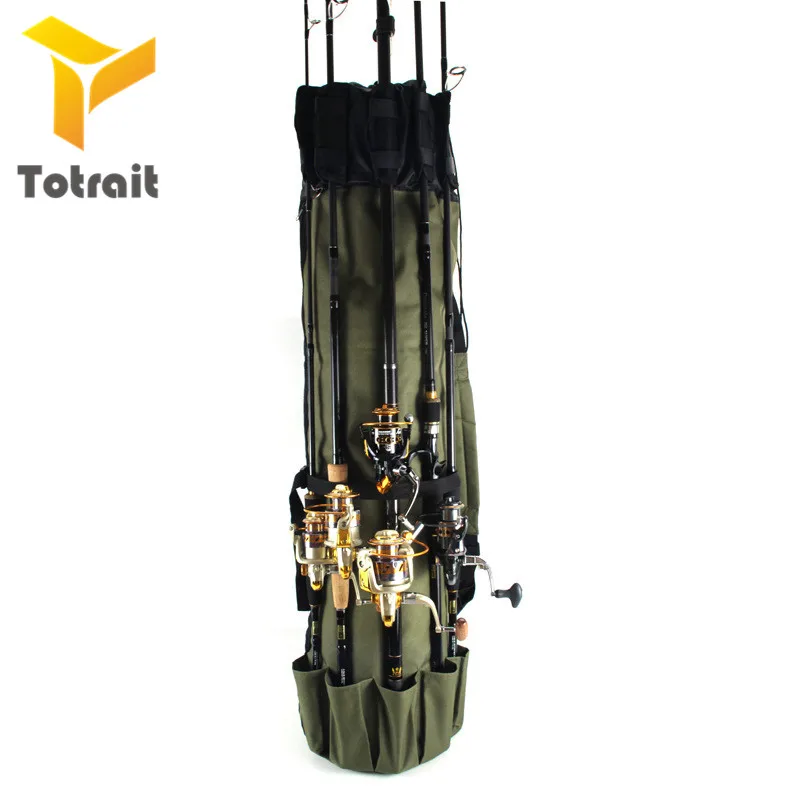 Shaddock Fishing Portable Multifunction Nylon Fishing Bags Fishing Rod Bag Case Fishing Tackle Tools Storage Bag