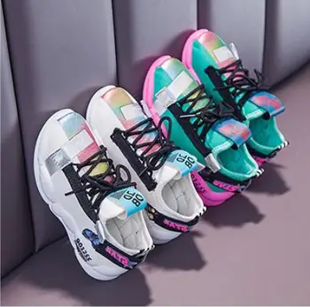 

Autumn New Children Shoes Fashion Kids Soft Bottom Sport Shoes Knit Boys Girls Sneakers Baby Spring Breathable Toddler Shoes