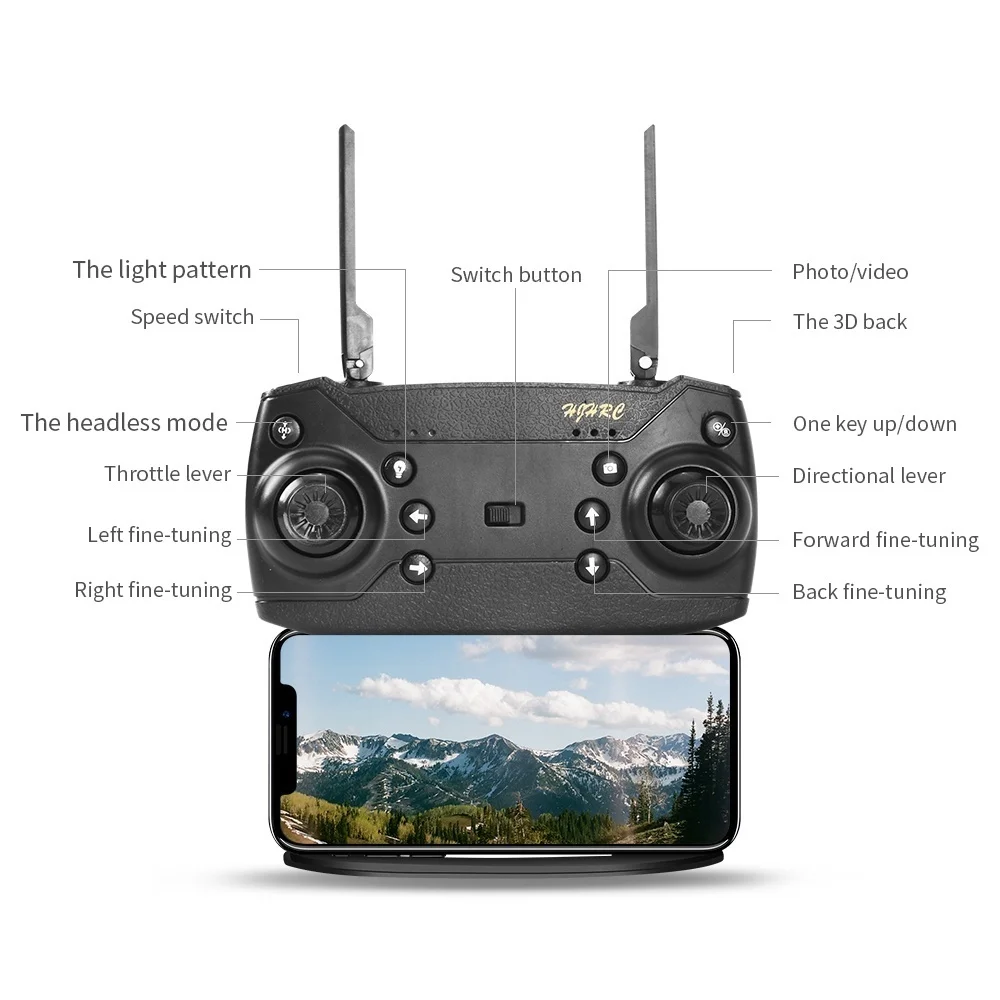 XT 1 WiFi FPV Профессиональный радиоуправляемый Дрон 1080P 720P HD камера широкоугольная