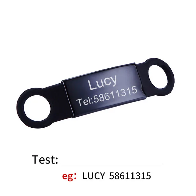 1pc Free engraving Pet Dog Tag Silicone Stainless Steel Dog ID Tag Engraved Dog Collar Anti-lost Pet Nameplate Tags For Dog Cat 