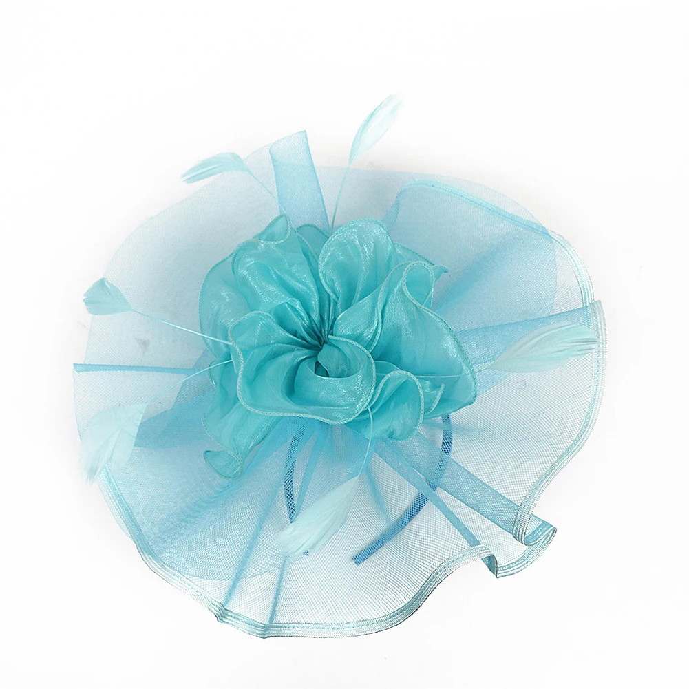 Accessories Female Props Party Hat Elegant Bowler Fashion Hair Clip Flower Artificial Feather Wedding Headdress Fascinating