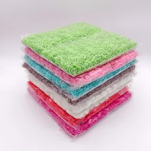 144pcs 2cm Mini Foam Rose Artificial Flower Bouquet Multicolor Rose Wedding Flower Decoration Scrapbooking Fake Rose Flower
