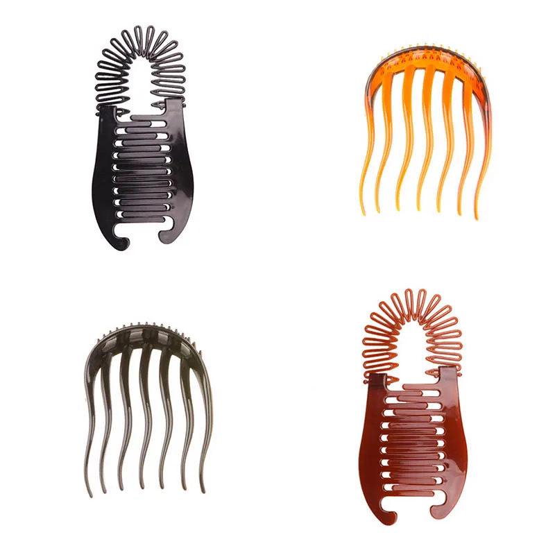 

New 1pc Woman Elastics Hair Braider Banana Clip Scorpion Type Hair Holding Tool Ponytail Rubber Bands Hair Accessories