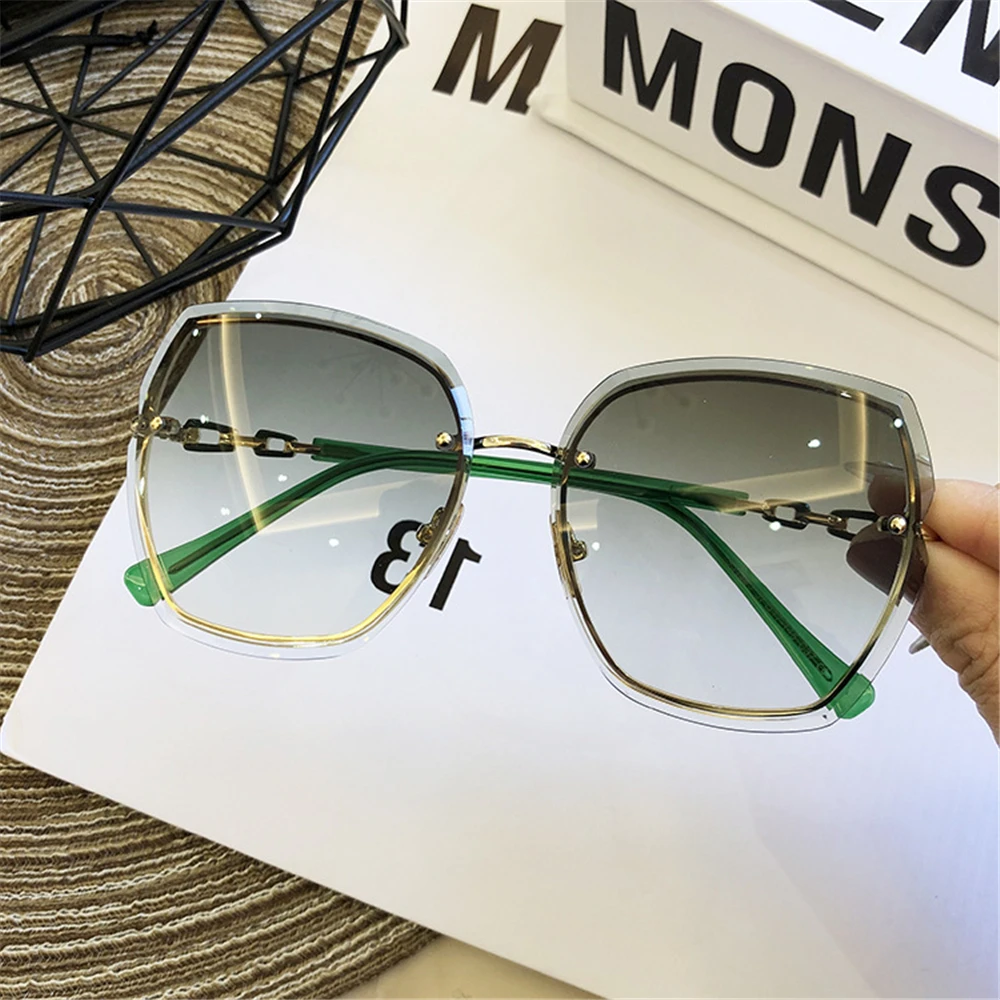 Polarized sports glasses Polarized glasses Women sunglasses UV protection glasses Women's Men Rimless Square Polarized Sunglasses Outdoor Cycling Sun Glasses Vintage Shades Female UV400 Eyewear Accessories