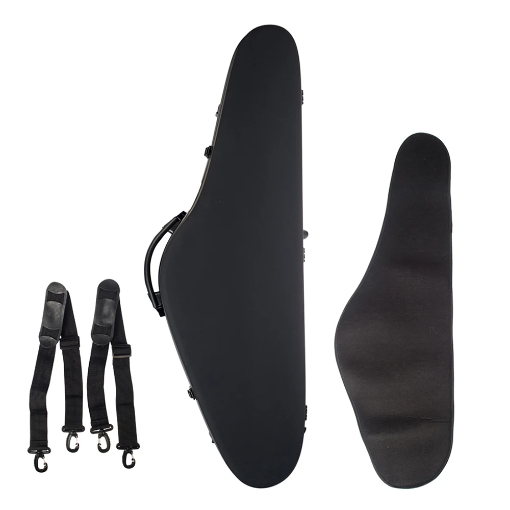 Frosted Black Композитный Жесткий Чехол для скрипки из углеродного волокна для 4/4 скрипок, встроенный гигрометр с ручные ремни для переноски - Цвет: Frosted Black