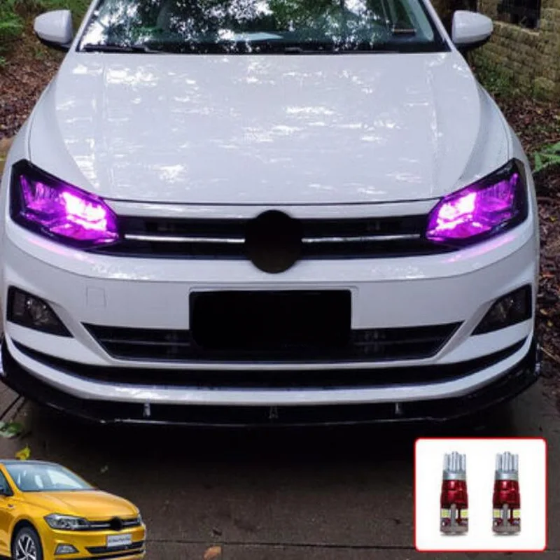 Tonlinker внутренняя головка/светильник для чтения, сменный светодиодный светильник для Volkswagen POLO, автомобильный Стайлинг, 2/3 шт., светодиодный светильник - Испускаемый цвет: 2 pcs pink