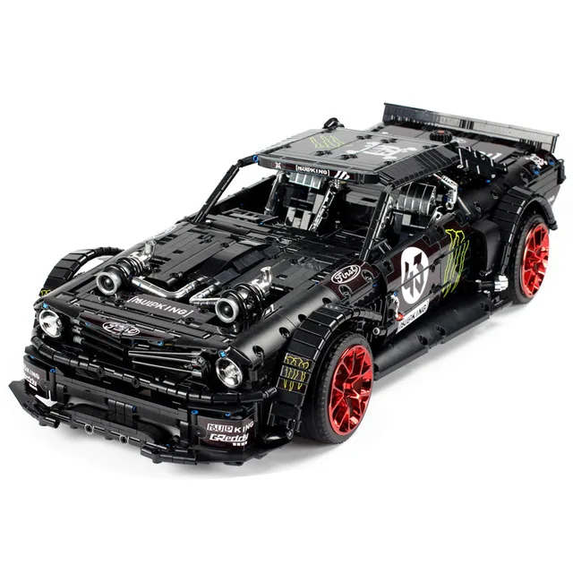 13108 Lepinblocks RC Technic автомобиль Ford Mustang Hoonicorn с мотором 20102 MOC 22970 строительные блоки кирпичи развивающие игрушки подарки - Цвет: no motor