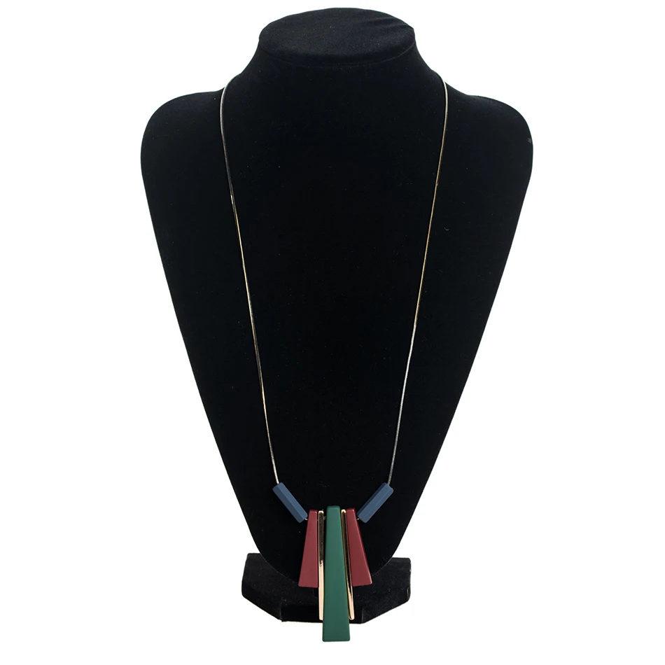 Match-Right Women Necklace Statement Long Necklaces& Pendants Wood Necklace For Women Jewelry YJZ-8006