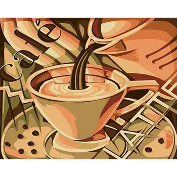 

SELILALI Coffe Scenery Oil Painting By Numbers Kits For Adults Unique Diy Gift Acrylic Pigment Coloring On Canvas Wall Decor