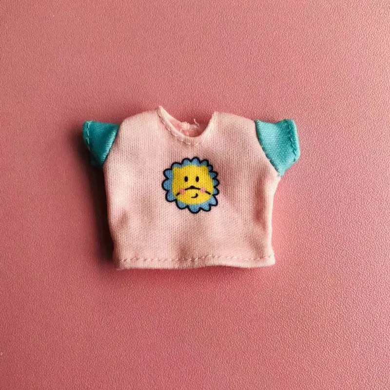 Повседневная футболка с принтом куртка OB11 baby velcros 1/12 BJD красивый узел Мягкая игрушка "поросенок" Аксессуары для кукольной одежды - Цвет: 1 only clothes