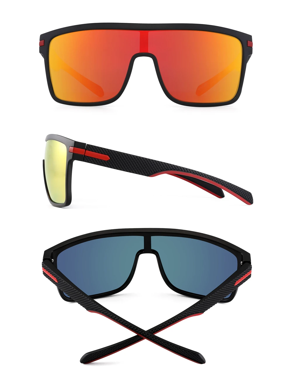 JM поляризационные солнцезащитные очки, Ретро стиль, плоский верх, квадратная оправа, очки для мужчин