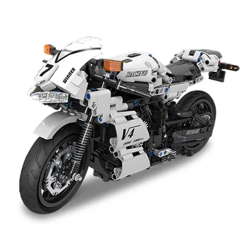 

Building Blocks Model Difficult Adult Three-dimensional Manual Assembly Machinery Technology Building Blocks Boy Motorcycle