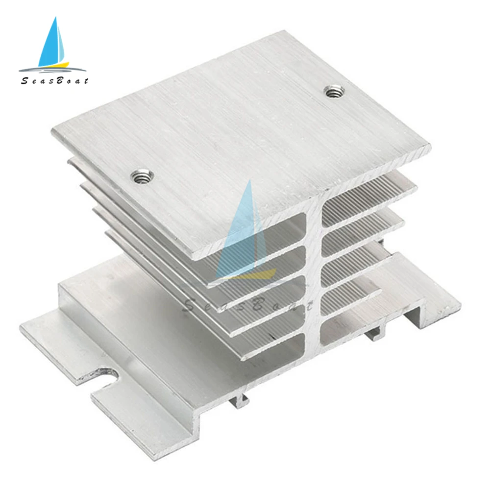 Po jednom fáze celistvý stav tělesa elektromagnetické relé SSR aluminium horko bortit se dissipation radiátor heatsinks vhod pro 10A-25A elektromagnetické relé modul