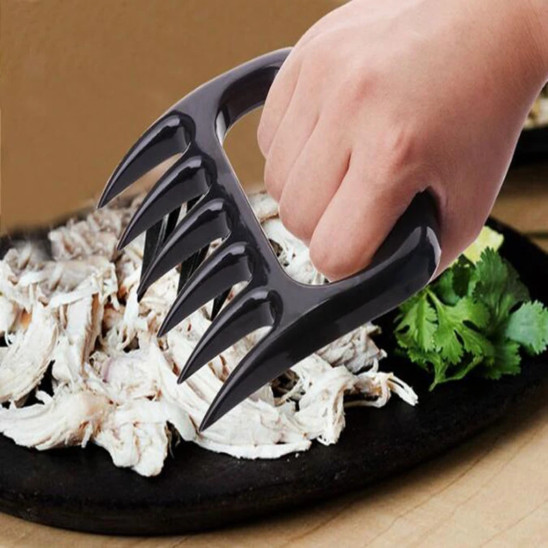 BBQ Bear Claws Barbecue Fork Tongs, Meat Shred Pork Clamp, Roasting Fork, Black Barbecue Tool, 20 Pcs Lot